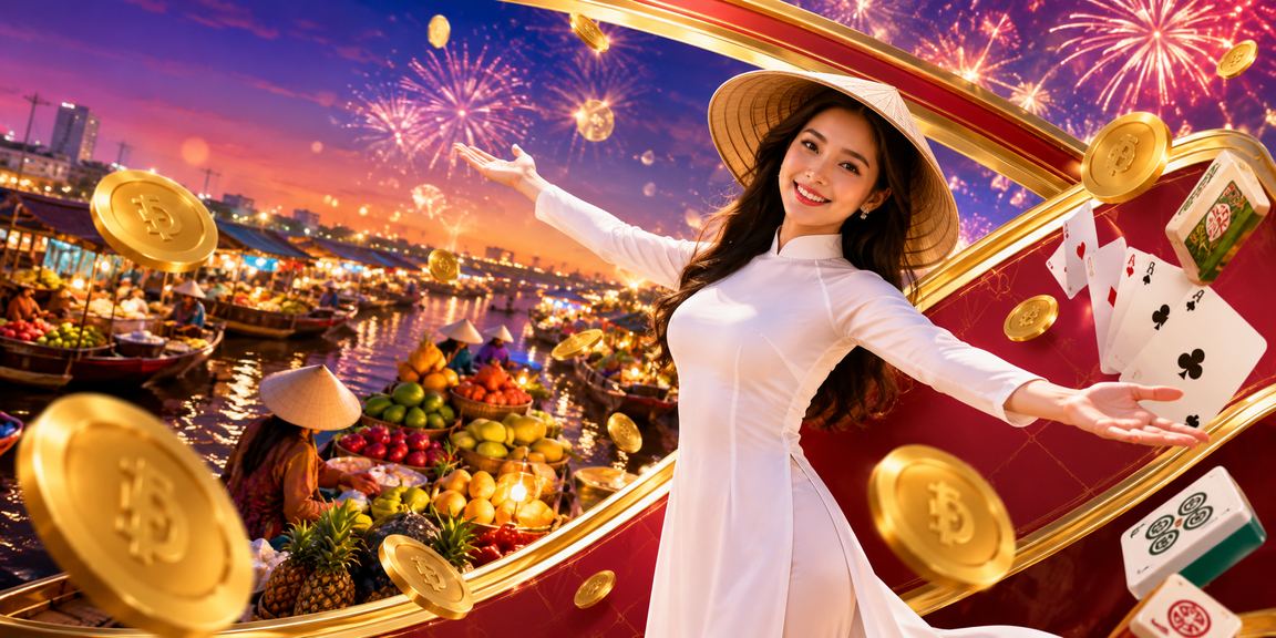 Người chơi tại vùng Mekong thư giãn với game bài trên điện thoại, mặc áo dài truyền thống