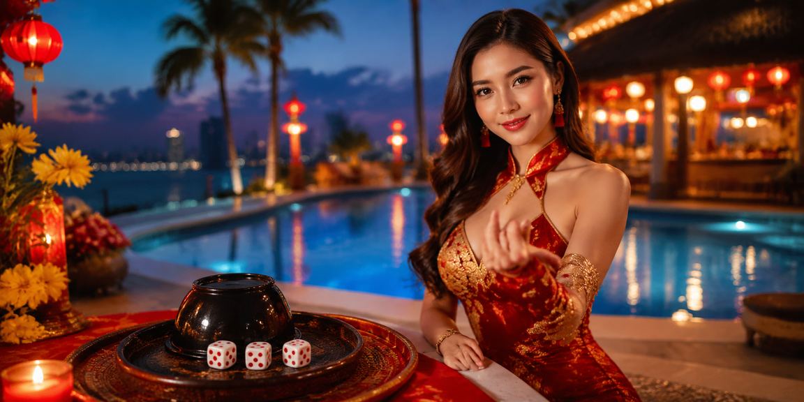Bàn tài xỉu đêm chợ Nha Trang với xúc xắc và ánh đèn lễ hội